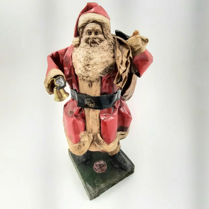 Paper Mache Old World Santa Paper Mache Figure Elaborado A Mano Mexico