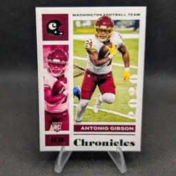 Antonio Gibson 2020 Panini Chronicles Green Rookie Card RC #100 - Washington Commanders