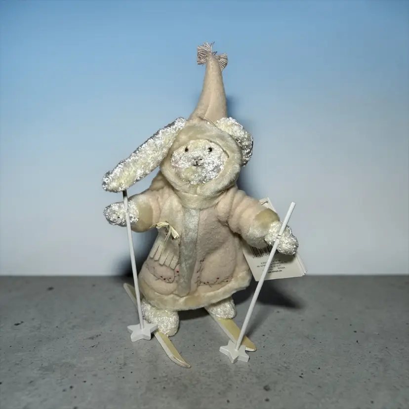 Hallmark Bunnies By The Bay Jolly Ice Folly Bunny Hill Skiing Plush W/Tags