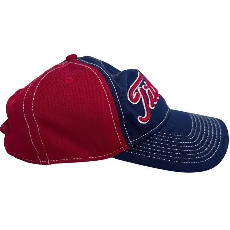 Titleist Performance Pique Golf Unisex Red &Blue Adjustable Golf Lightweight Hat
