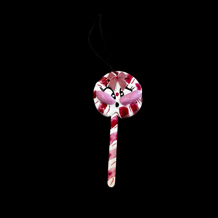 Made By Me Peppermint Anthropomorphic Christmas Tree Ornament