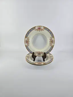 Noritake Bluelace Soup Bowls - Set Of 3 - VTG