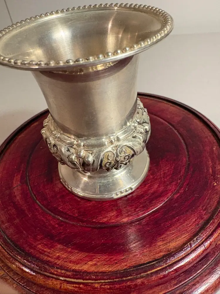 Vintage 1940’s Ronson Cigarette Holder  - Silver Plate