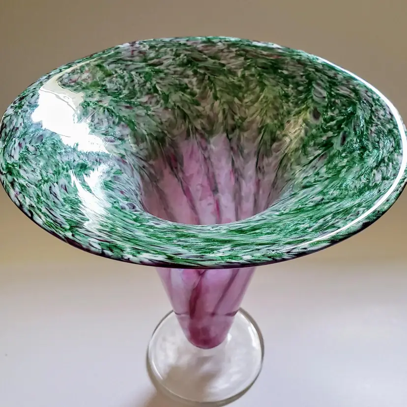 Gary Carter (Primitive Influences) Terra Studios Blown Glass Vase