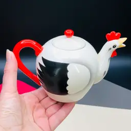 Djilly 09 - Vintage Holt Howard COQ ROUGE Small Teapot