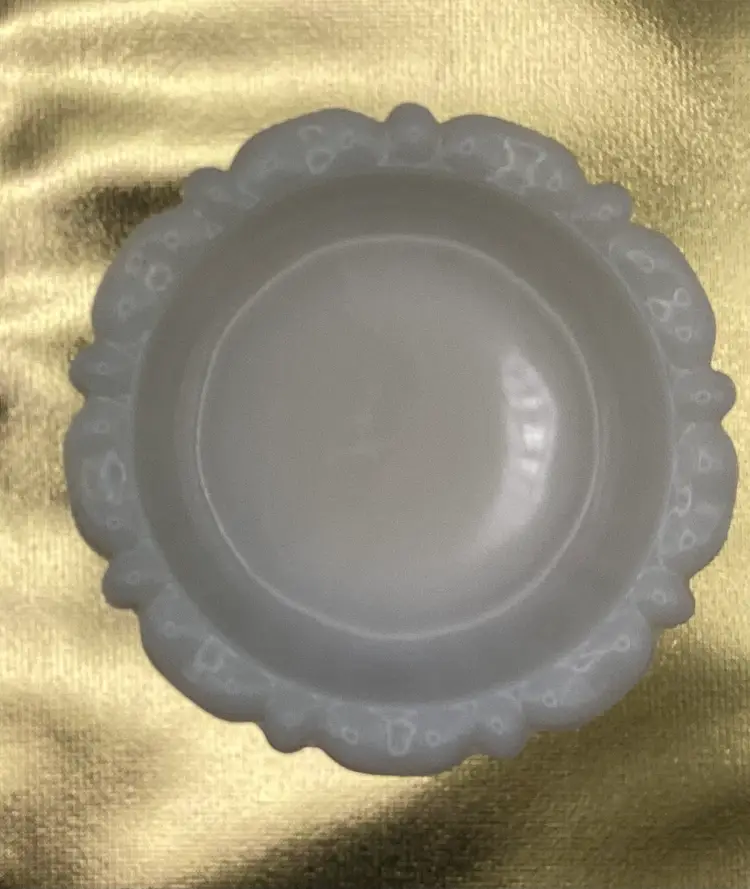 Anchor Hocking Milk Glass Ashtray Trinket Dish