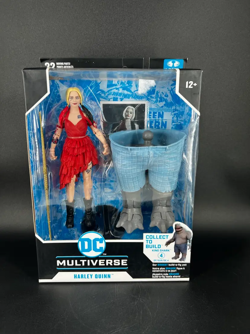 McFarlane Toys DC Multiverse Harley Quinn Suicide Squad w/ Build-A-Fig KingShark