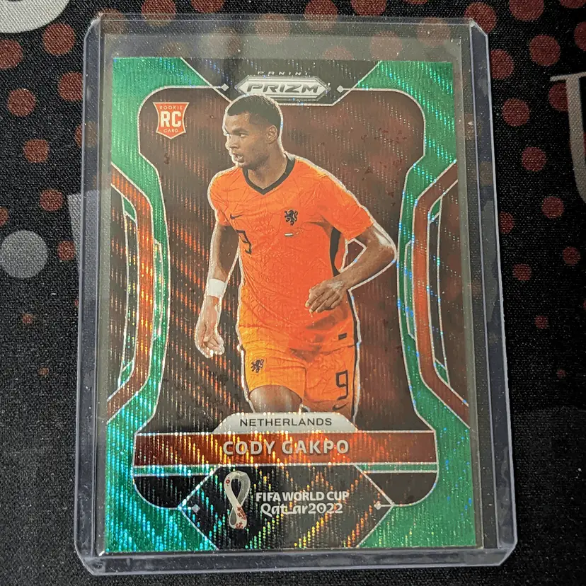 2022 Prizm FIFA World Cup Cody Gakpo RC Green Wave - Netherlands c-102