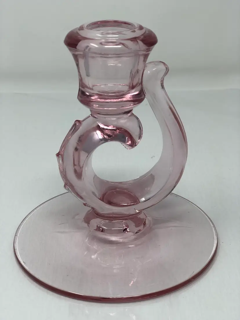 Fostoria Century Pink Candlestick Holder