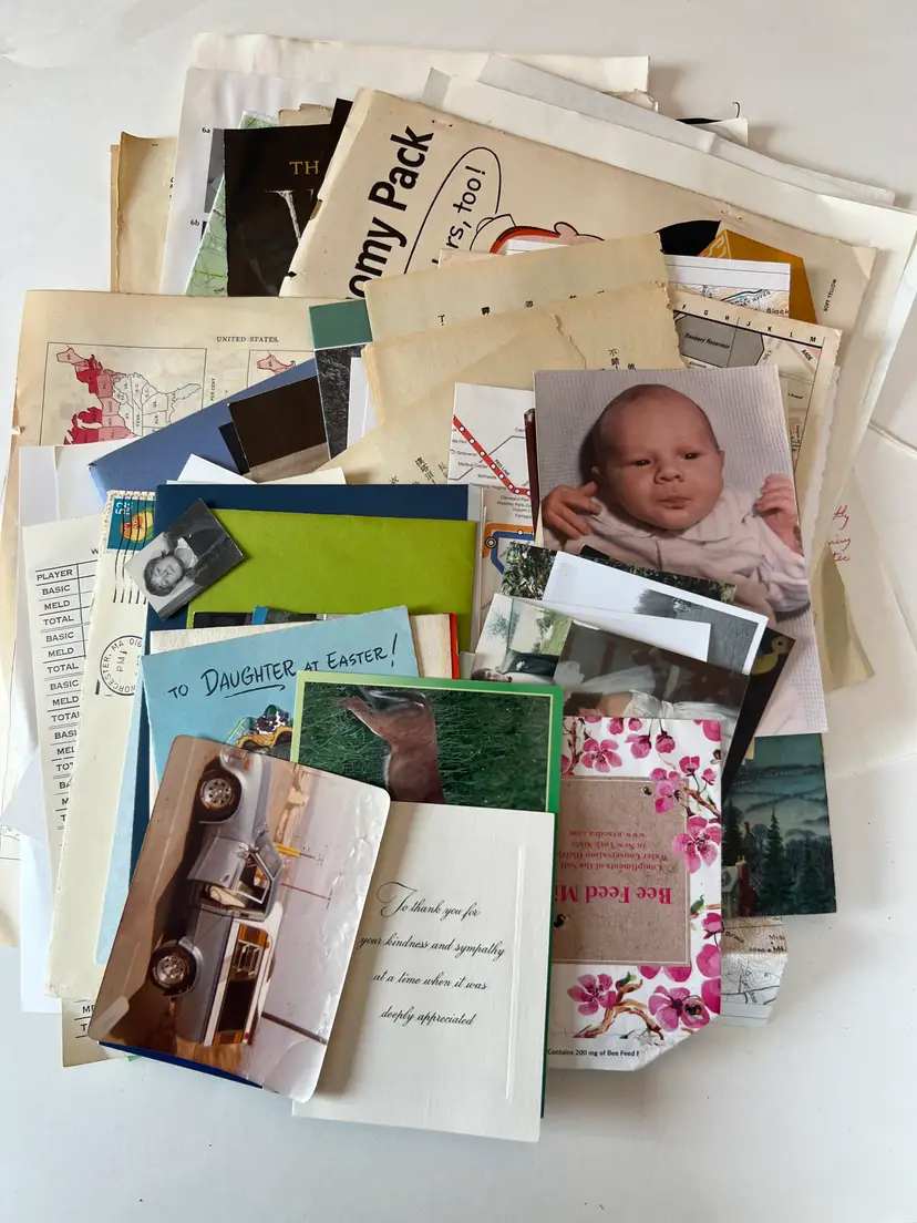 Antique Ephemera Craft Set. Junk Journaling, Smash Books, Scrapbooking. 100+ Items/ Pages, Lot #14