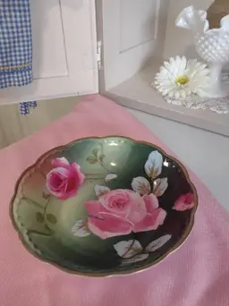 Antique Roses Bowl - Imperial Austria PSL Bowl