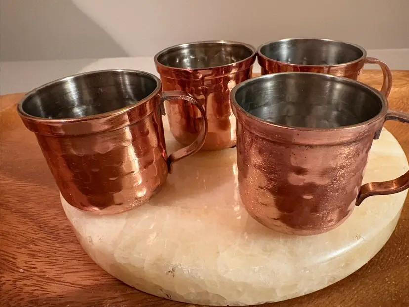 Mini Copper Cappuccino Mugs