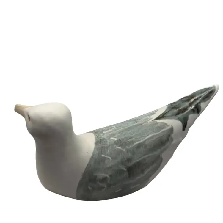 Andersen Design Studio Pottery Maine Lg 12” Seagull Figure Signed Matte Glaze* Read