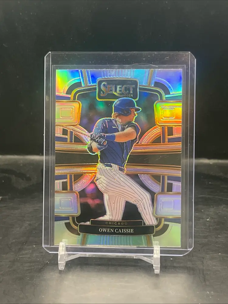 2024 Panini Select Owen Caissie Silver Prizm Chicago Cubs