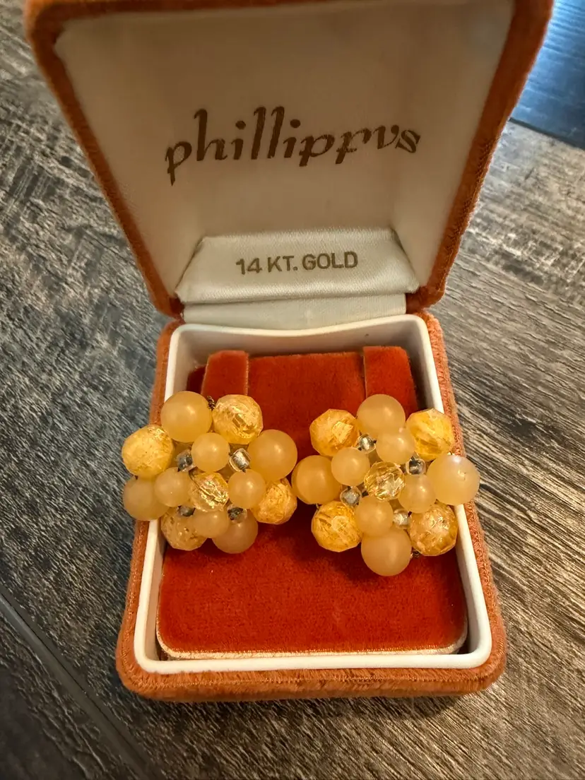 Vintage Germany Cluster Earrings