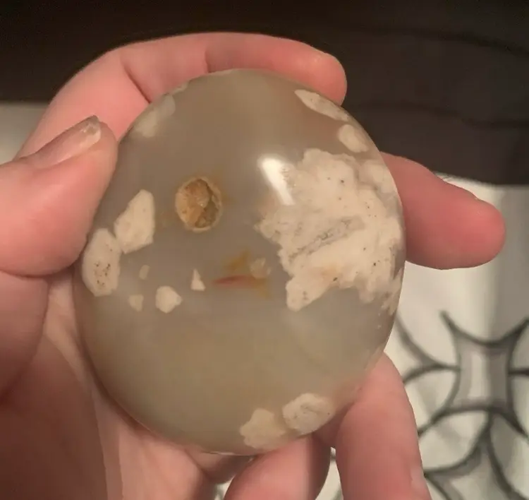 FLOWER AGATE PALM STONE