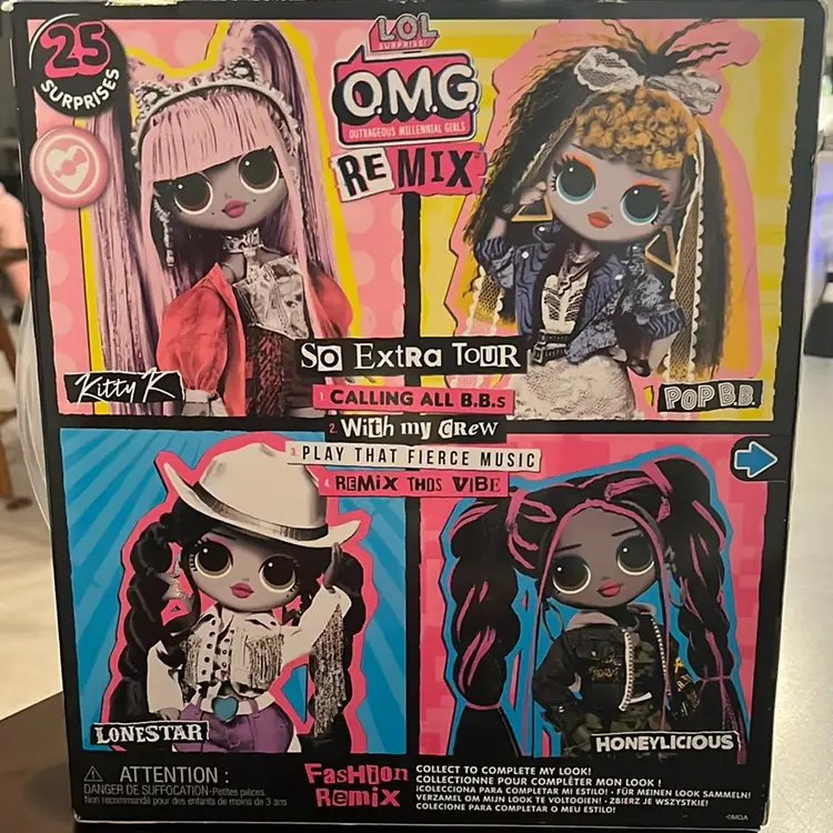 L.O.L. Surprise! OMG Remix Kitty K Fashion Doll with Accessories - Multicoloured