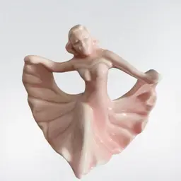 VTG Monrovia CA Walker Pottery Pink Dancing Lady Holding Skirt Figurine Numbered “900” READ
5-1/2” T x 5-1/4” L x 3-1/4” W