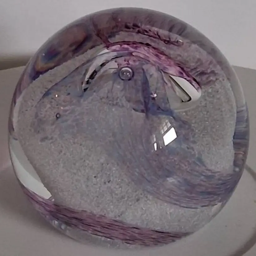 Vintage Caithness Scotland, CHERRY PIE Paperweight