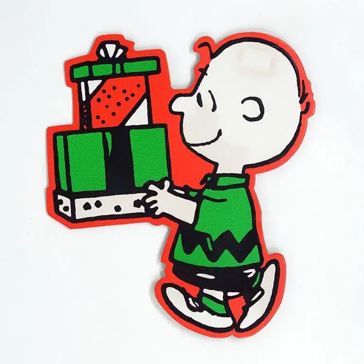Charlie Brown with Gift Die-Cut Decoration - Peanuts