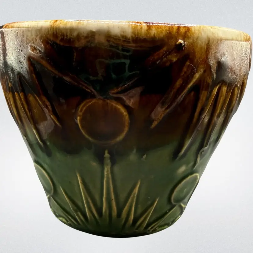 #01 - Art Deco Sun And Moon Planter 3.5”x6”