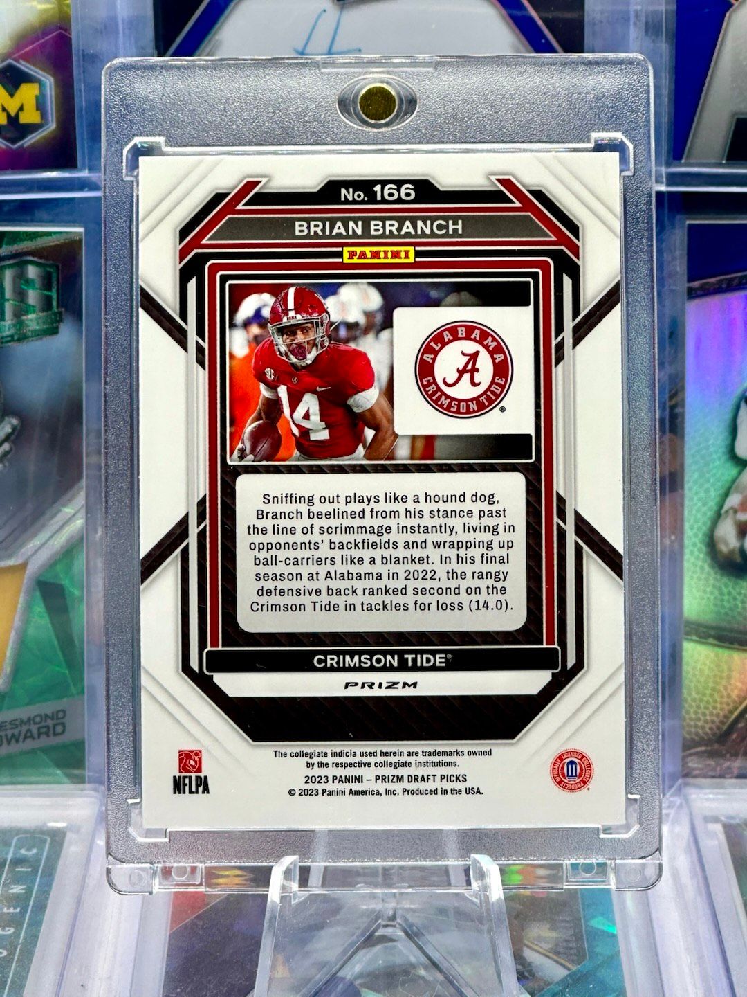 CHASING CARDBOARD · Brian Branch 2023 Prizm Rookie RC CASE HIT SSP