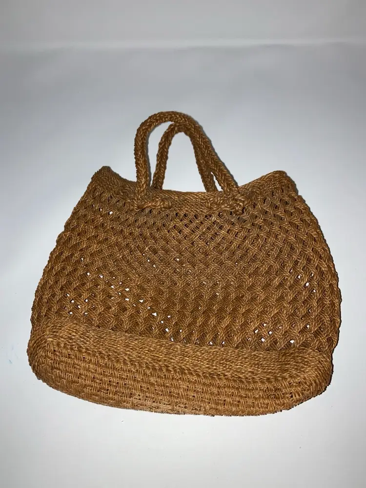 Raffia Crochet Bag! 9” Wide x 9” Tall!