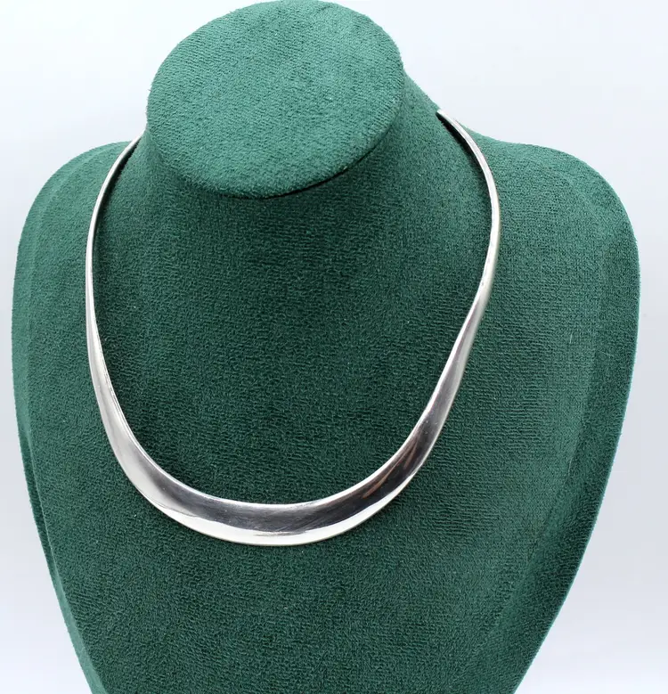 Alicia Plata Taxco 950 sterling collar necklace 44g