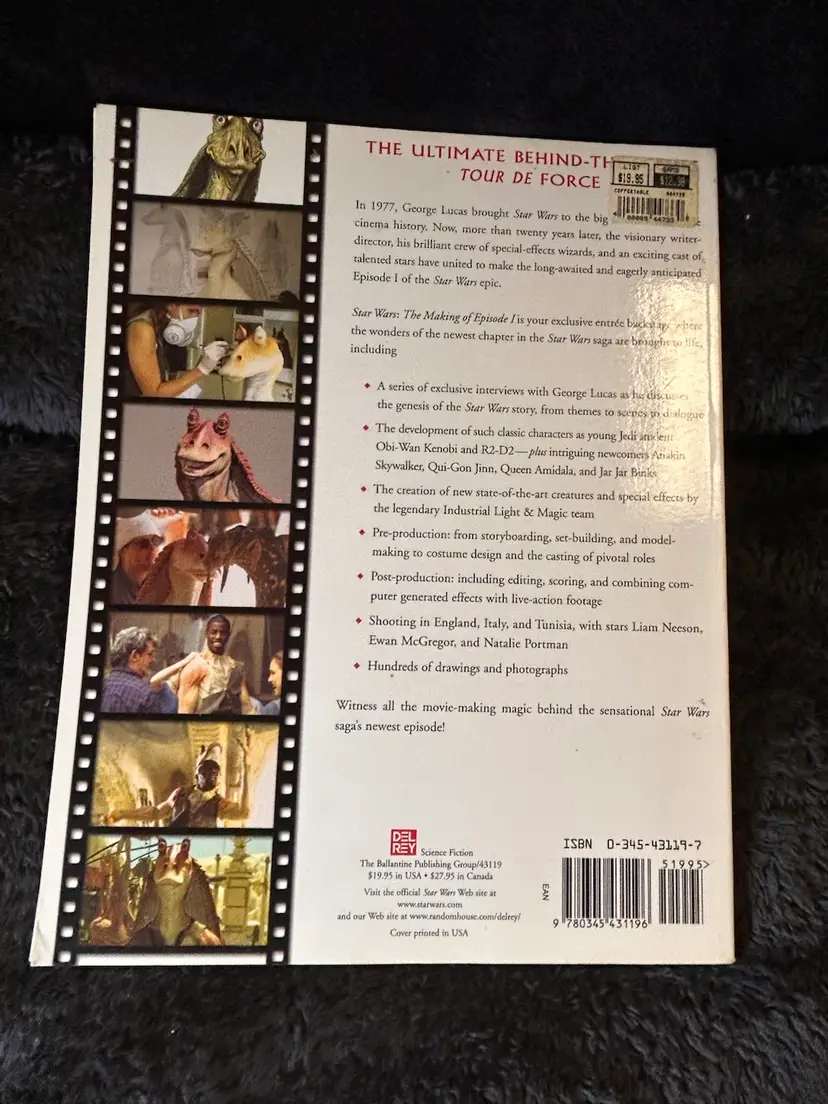 Star Wars: The Making of Episode 1: The Phantom Menace Book 1999 First Edition