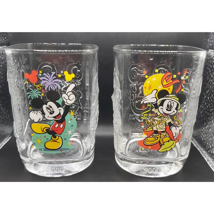 Disney Promo McDonald's Micky Mouse Millennium Glasses.