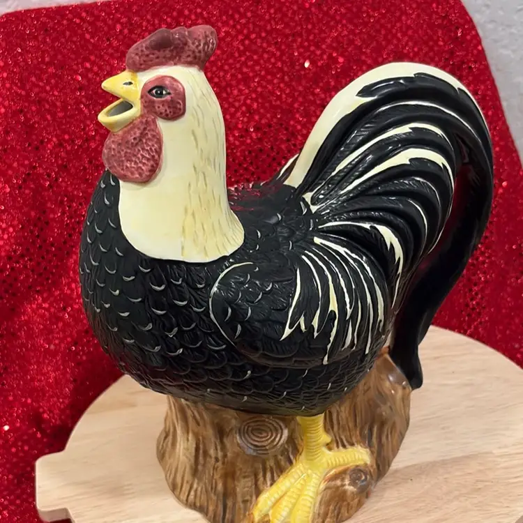Ceramic Rooster Pitcher