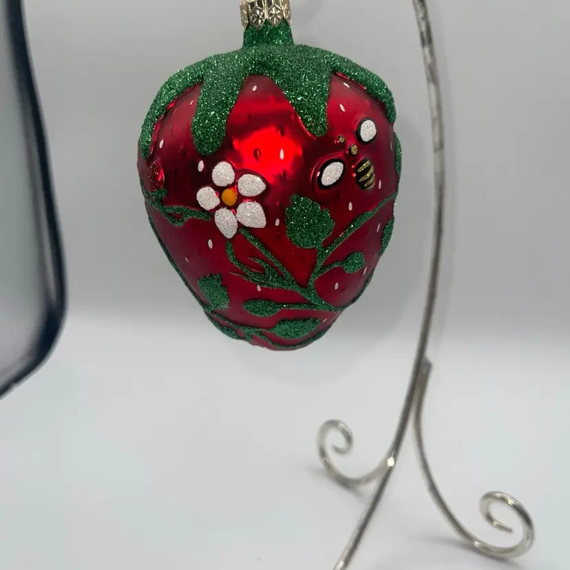 1998 Patricia Breen Grande Strawberry 5" Ornament Neiman Marcus Exclusive