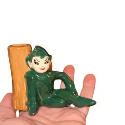 Green Pixie Toothpick Or Match Holder Or For Crafting