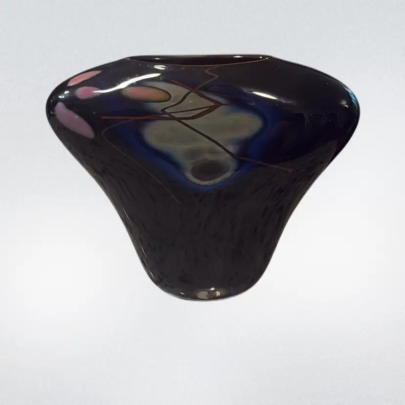 Nicholson Art Glass Vase - 4.5" tall, 6” tall, and about 2” wide