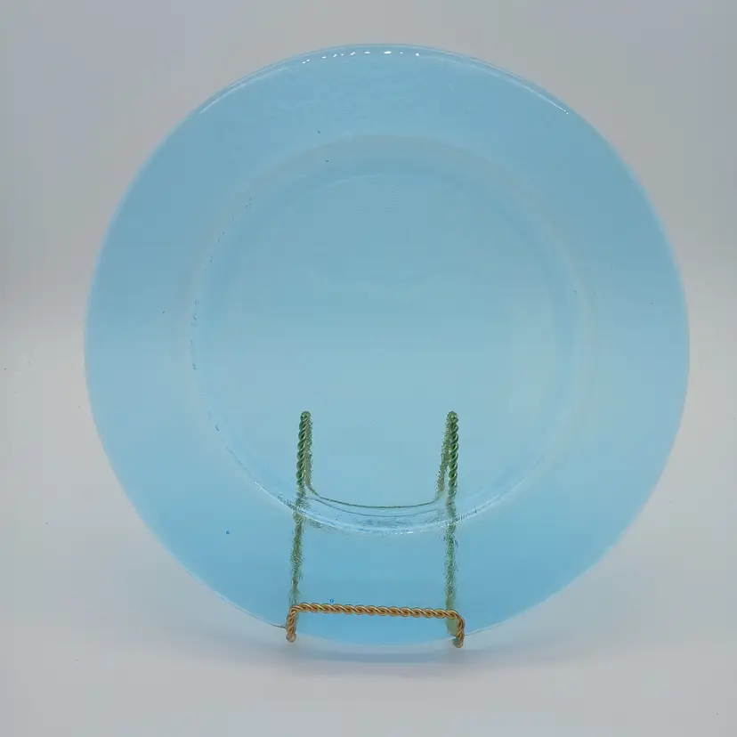 Blue Glass Plate/Charger/Tray