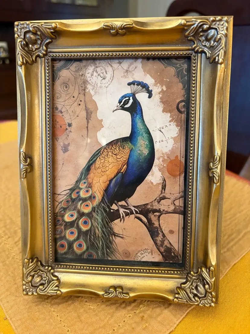 Goldtone Ornate 4” X 6” Picture Frame