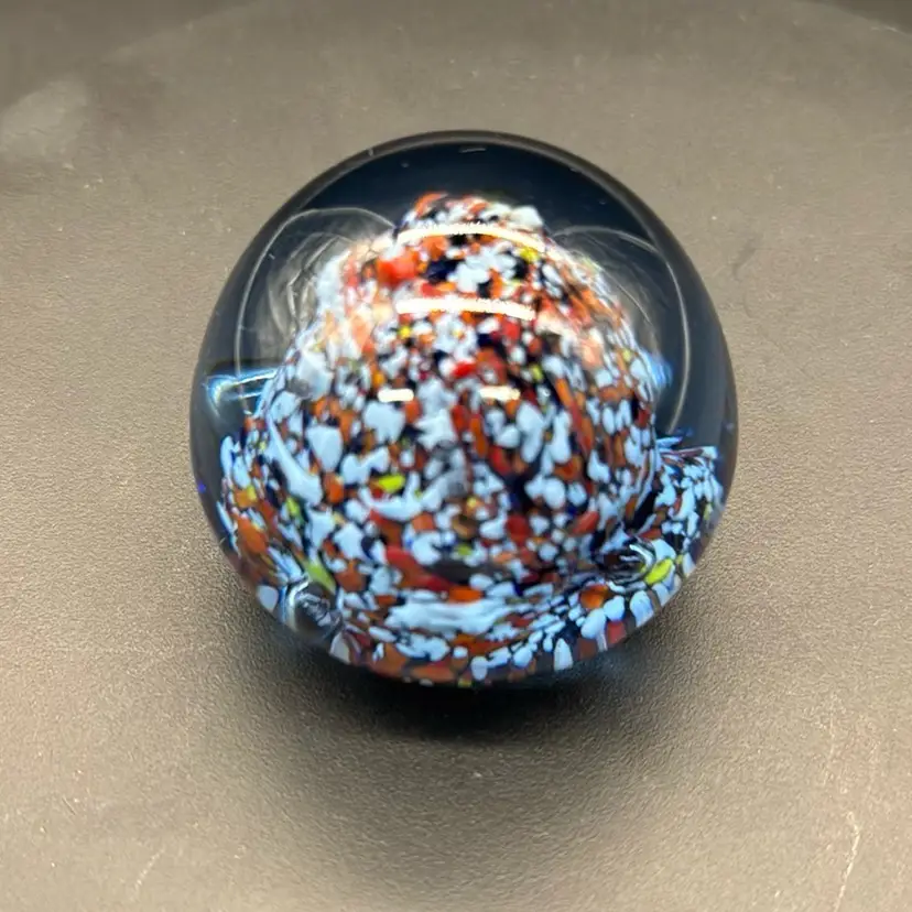 Vintage Speckled Multi Colored Paper Weight