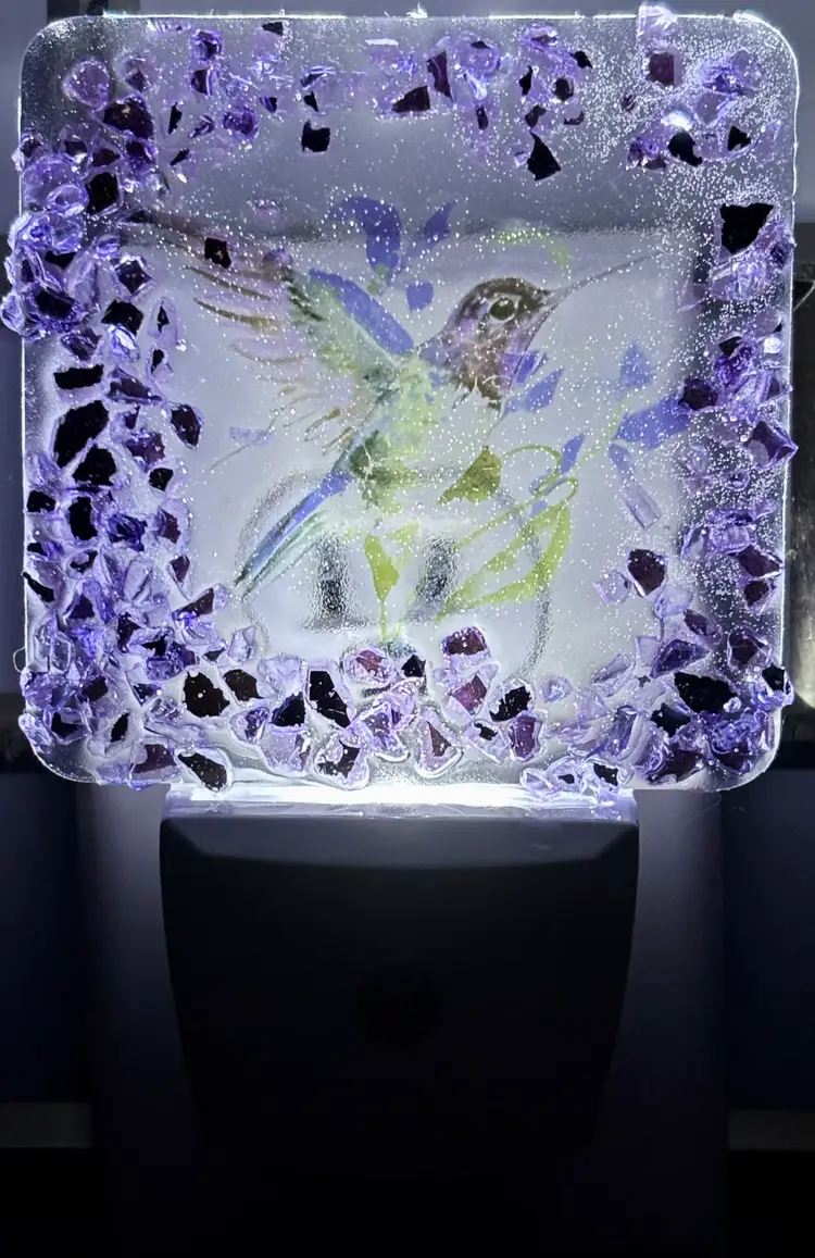 Hummingbird Nightlight (Handcrafted by me)