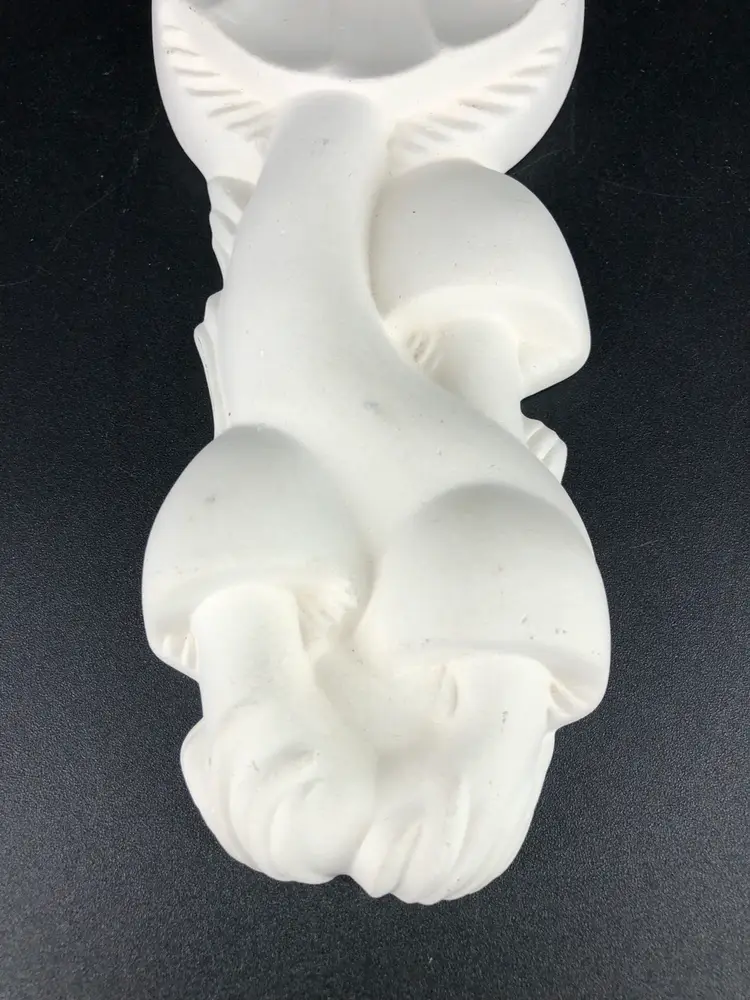 Vintage MCM Groovy Mushroom Spoon Rest / Jewelry Dish / Wall Hanger