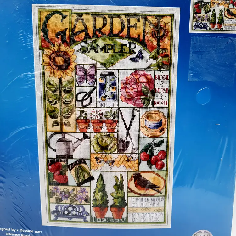 Janlynn Garden Sampler Cross Stitch Kit
