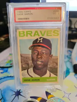 1964 Topps Hank Aaron PSA 3