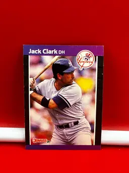 1989 Donruss Collector Baseball Sports Card Yankees Jack Clark #311