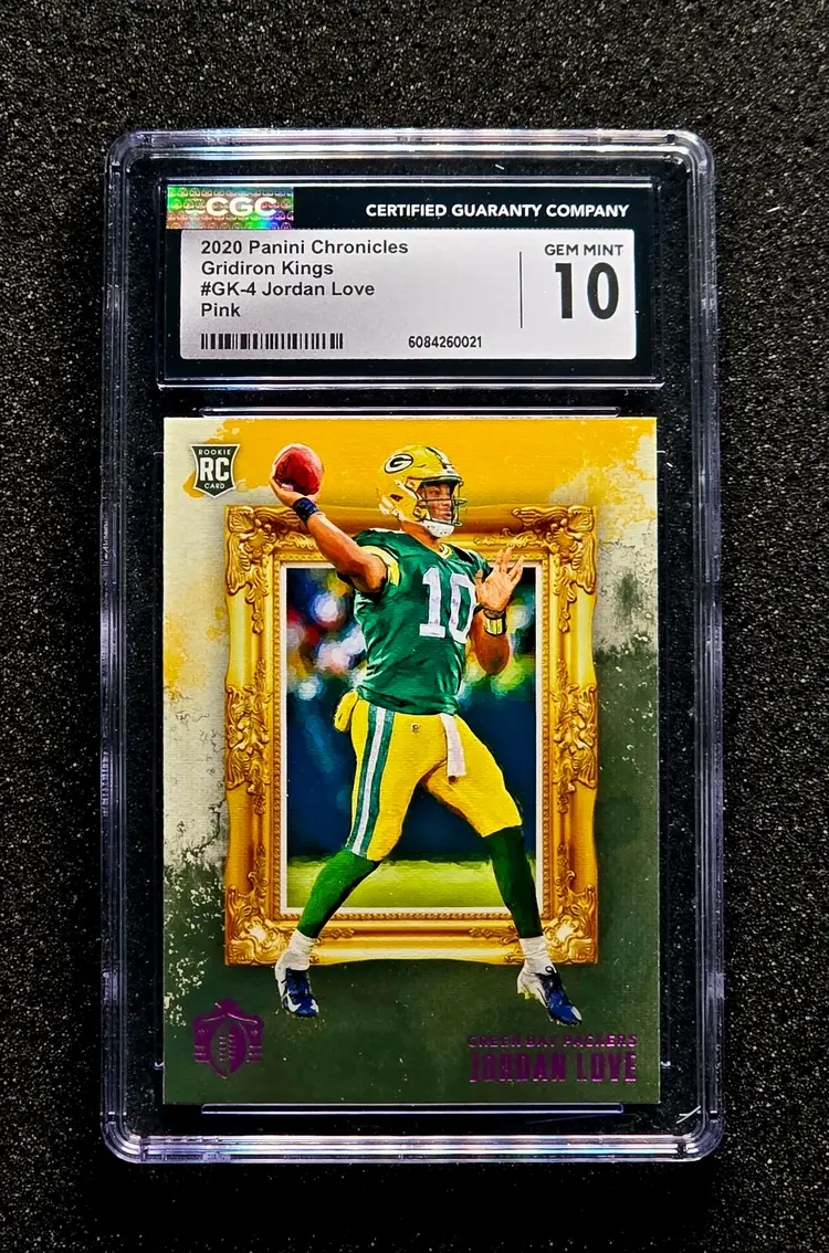 2020 Panini Chronicles #GK-4 Jordan Love PINK CGC 10 GEM MT Gridiron Kings RC