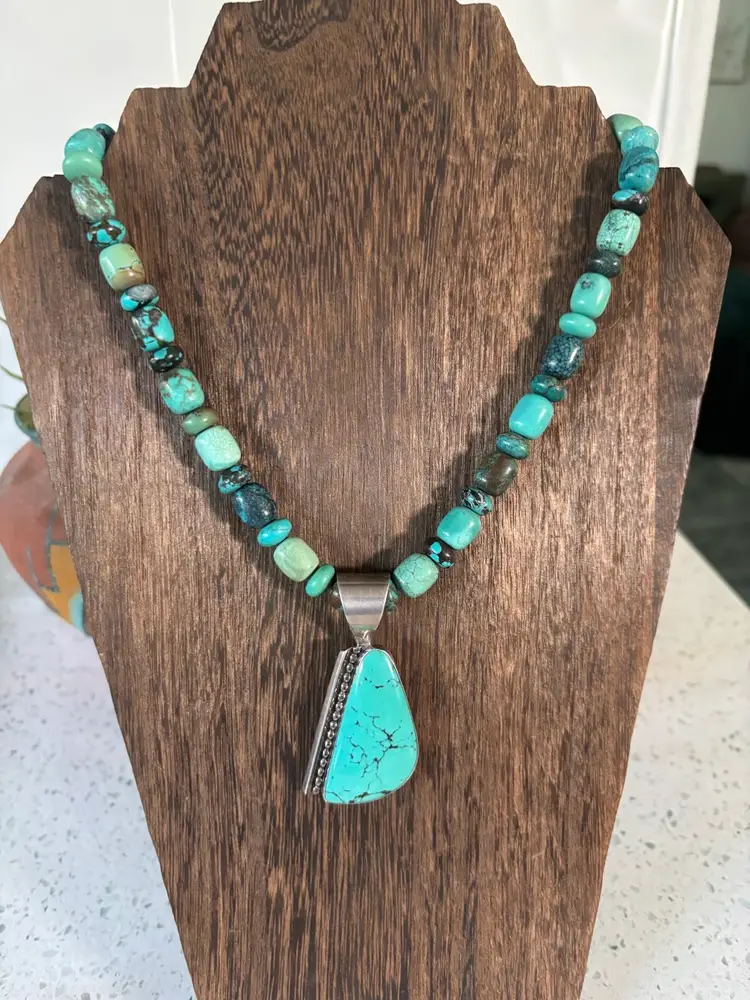 Jay King Sterling Silver And Turquoise 18” With 3” Extension Necklace