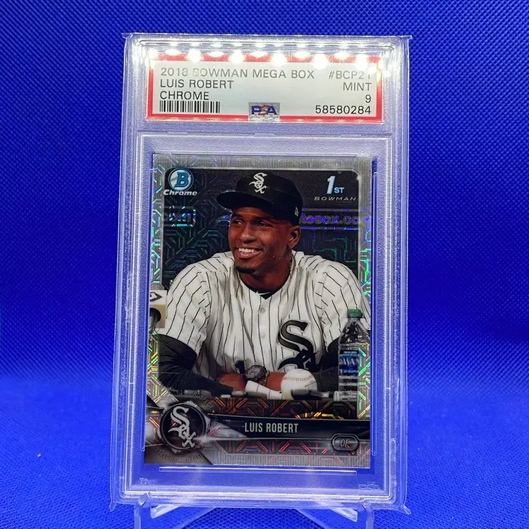 2018 Bowman Chrome Mega Luis Robert 1st PSA 9 Mint Chicago White Sox New York Mets