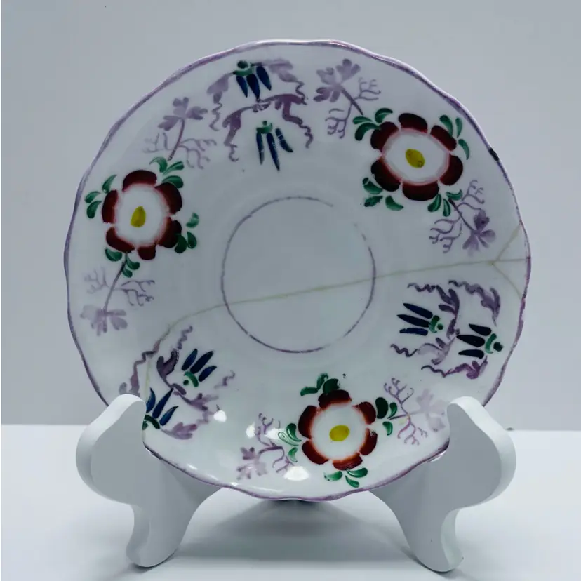 Gaudy Welsh Ceramic Plate