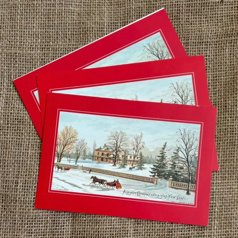 Vintage Hallmark Historical Collection Christmas Cards James Campbell And Son