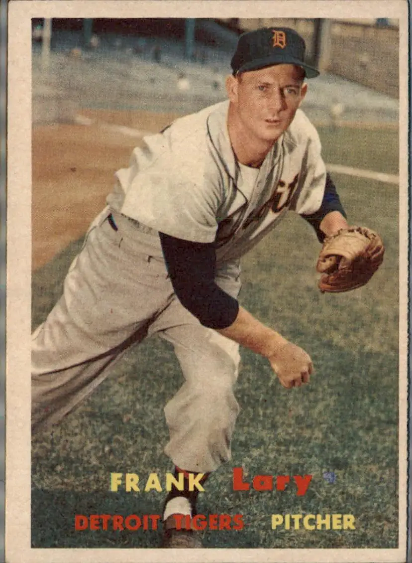 1957 Topps #168 Frank Lary - ( pk1 ) - Detroit Tigers