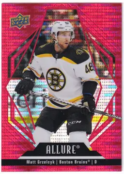 2022-23 Upper Deck Allure Red Rainbow #18 Matt Grzelcyk Boston Bruins Hockey Card