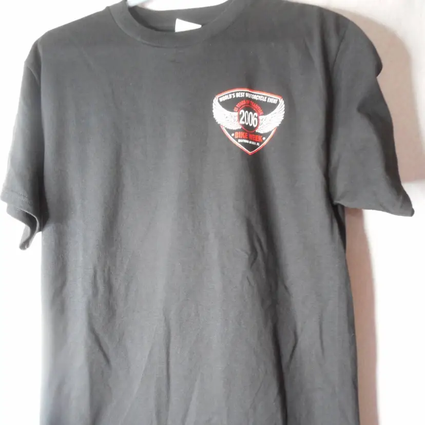 Bike Week Daytona Beach 2006 Florida Double side Black T Shirt Motorcycle